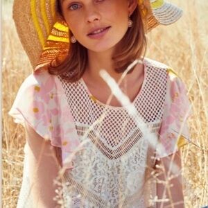 Anthropologie HD in Paris Flutter Sleeve Top